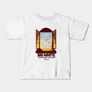 Big White Okanagan Highlands in British Columbia ski Kids T-Shirt